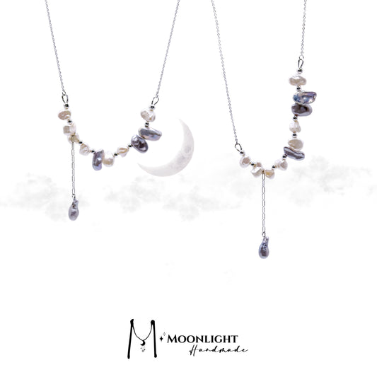【MmoonlightHandmade】两种佩戴方式，独一无二的巴洛克珍珠项链