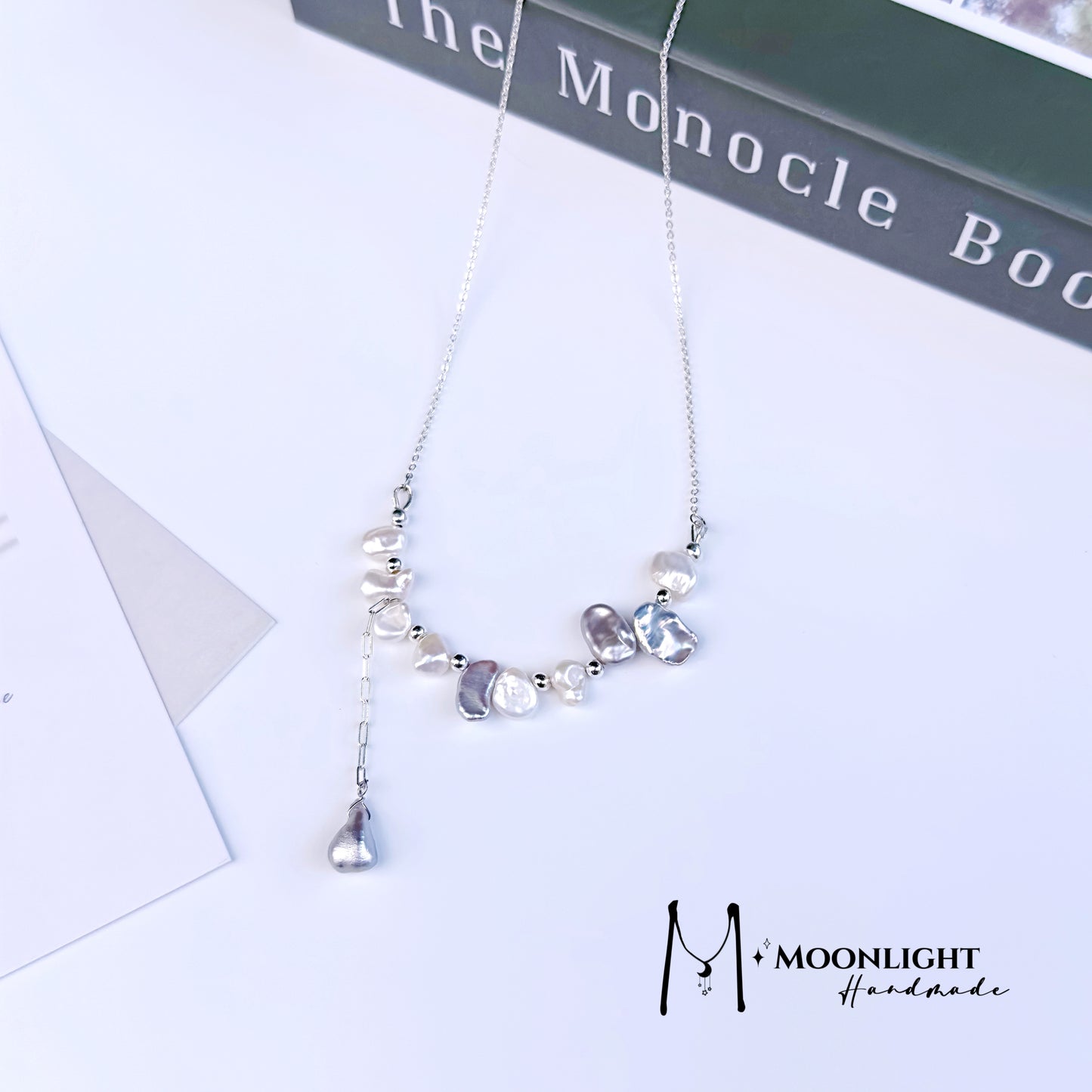 【MmoonlightHandmade】两种佩戴方式，独一无二的巴洛克珍珠项链